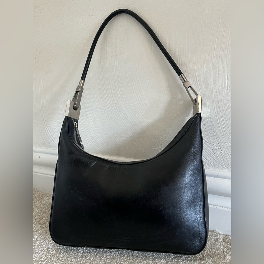 Gucci Black Leather Shoulder Bag